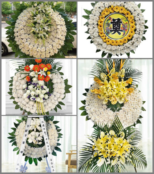 福建龙岩武平县中堡镇下村村花圈速递